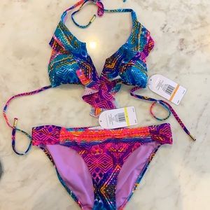 Jessica Simpson Print Bikini - NWT